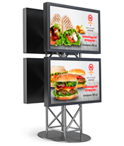 Menu boards digital menu for fast food restaurants and cafes