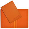 оранжевая адресная папка на подпись с тиснением на обложке консультант плюс