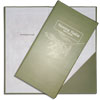 check account cover of the trattoria Nonna Italy olive-colored laminated cardboard with pocket