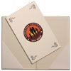 cardboard check cover for a restaurant or cafe with pockets and a full-color print on the cover