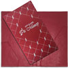 艺术咖啡馆f小发票文件夹与红色生态皮革制成的口袋和浮雕箔