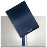 синяя адресная папка на подпись с тиснением фольгой на мягкой обложке altyn tamga алтын тамга и ляссе