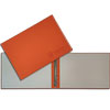 Grace construction company folder made of eco leather orange color with a ring mechanism