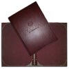 Eco-leather and leatherette menu cover for the restaurant