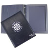 Radison leather menu cover with card files for restaurant