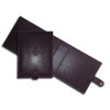 brown genuine leather folder