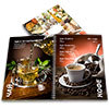Дизайн кофейной карты для кафе, ресторана, бара или ночного клуба