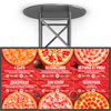 пицца электронное меню на экране телевизора или меню борда для пиццерии