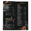 bar menu for a restaurant or cafe on a paper clip with lamination