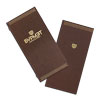 cover menu, bar menu brown leatherette with a rubber band