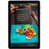 Цифровое меню на электронном планшете для ресторана бургеров и гриль слайд гарниры