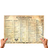 барная карта ночного клуба ресторана Клеопатра листовое формат А3
