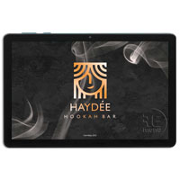 Цифровое меню для кальян-бара Haydee на электронном планшете
