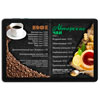 Цифровое меню кофе и авторских чаев на электронном планшете для кальянной