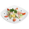 Salad Fairy tale photo - ham, bell pepper, cherry, feta cheese, iceberg lettuce,
Caesar sauce