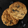 Oatmeal cookies with raisins photo