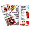 барная карта буклет на скрепке чай кофе и холодные напитки Kish Mish кафе меню восточной кухни образец Киш Миш