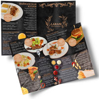 листовое меню ресторана Laram вайнахская кухня