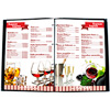 bar menu for a restaurant or cafe in a cover with files