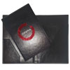 check account folder for cafe Opera made of black eco leather
