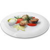 Pike with fresh vegetables photo for restaurant and cafe menu