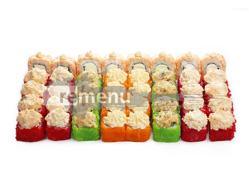 фотосессия суши и ролов для сайта и меню ресторана, японская кухня Суши Сет