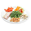 Fillers to choose from photos - bacon, mushrooms, tiger prawns, smoked salmon, chicken breast, vegetables, veal, rucolla salad