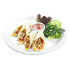 Flautas with tiger prawns or chicken breast photo Mexican cuisine