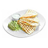 Quesadilla photo with tiger prawns, chicken breast or cheese Mexican cuisine